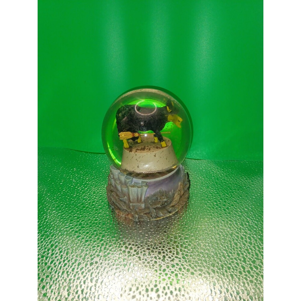 Wizard of Oz Snow globe Rare Cow Parade UDDERLY WITCHED Westland Snowglobe #7274